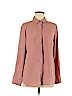 Mossimo 100% Polyester Tan Long Sleeve Blouse Size M - photo 1