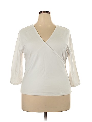 Soft Surroundings 3/4 Sleeve Top (view 1)
