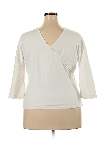 Soft Surroundings 3/4 Sleeve Top (view 2)