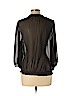 a.n.a. A New Approach 100% Polyester Black Long Sleeve Blouse Size L (petite) - photo 2