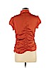 MICHAEL Michael Kors 100% Polyester Orange Short Sleeve Blouse Size 6 - photo 2