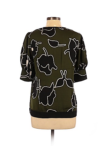 Diane von Furstenberg Short Sleeve Silk Top (view 2)