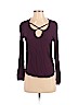 Charlotte Russe 100% Rayon Purple Long Sleeve Top Size S - photo 1