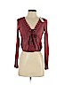 American Eagle Outfitters 100% Cotton Burgundy Long Sleeve Blouse Size XS - photo 1