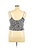 Express 100% Nylon Silver Sleeveless Blouse Size XL - photo 2