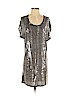 MICHAEL Michael Kors 100% Rayon Brown Casual Dress Size S - photo 1