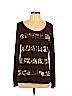 MICHAEL Michael Kors Brown Long Sleeve Top Size L - photo 1
