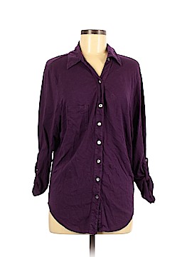 Michael Stars 3/4 Sleeve Button-Down Shirt