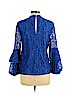 Laundry by Shelli Segal Blue Long Sleeve Top Size L - photo 2