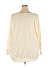 Pleione 100% Cotton Ivory Pullover Sweater Size 2X - photo 2