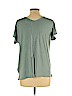 Old Navy - Maternity 100% Rayon Green Short Sleeve Blouse Size L - photo 2