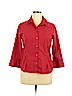 Apt. 9 Red Long Sleeve Button-Down Shirt Size XL - photo 1