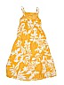 Old Navy 100% Rayon Floral Yellow Dress Size 7 - photo 2