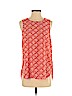 MICHAEL Michael Kors 100% Polyester Orange Sleeveless Blouse Size S - photo 1