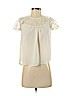 Monteau 100% Polyester Ivory Short Sleeve Blouse Size S - photo 1