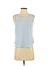 Ann Taylor Factory 100% Polyester Blue Sleeveless Blouse Size XXS (petite) - photo 1