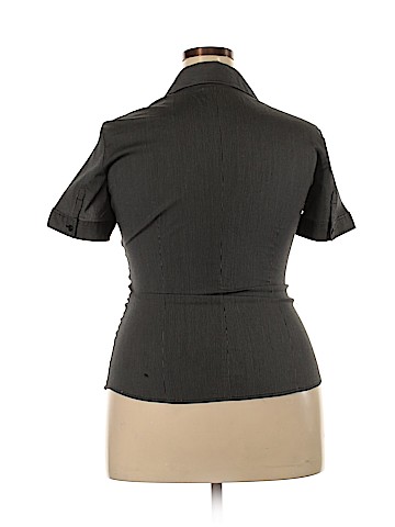 New York & Company Short Sleeve Blouse (view 2)