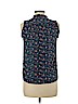 Ann Taylor LOFT 100% Polyester Blue Sleeveless Blouse Size XXS (petite) - photo 2