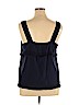 J. Crew Factory Store 100% Cotton Blue Sleeveless Top Size XL - photo 2