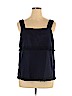 J. Crew Factory Store 100% Cotton Blue Sleeveless Top Size XL - photo 1