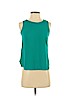 Ann Taylor Factory 100% Polyester Teal Sleeveless Blouse Size XXS (petite) - photo 1