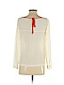 Club Monaco 100% Silk Ivory Long Sleeve Silk Top Size S - photo 2