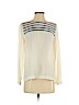 Club Monaco 100% Silk Ivory Long Sleeve Silk Top Size S - photo 1