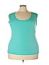 CKW Women Green Sleeveless Top Size 3X - photo 1