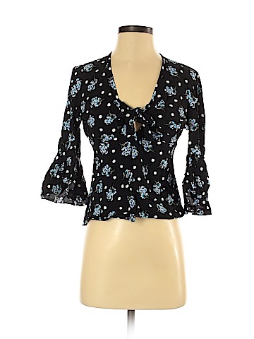 Topshop Long Sleeve Blouse (view 1)