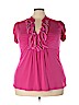 Heart Soul Pink Short Sleeve Top Size 3X - photo 1
