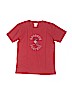 Lacoste 100% Cotton Graphic Red Short Sleeve T-Shirt Size 12 - photo 1
