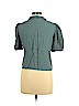 Zara 100% Viscose Teal Short Sleeve Blouse Size L - photo 2