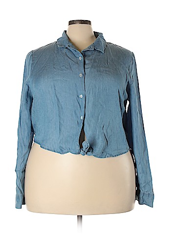 Forever 21 3/4 Sleeve Button-Down Shirt (view 1)