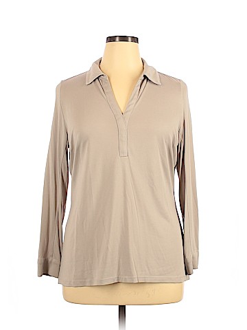 INC International Concepts Long Sleeve Blouse (view 1)