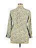 Equipment 100% Silk Yellow Long Sleeve Silk Top Size L - photo 2