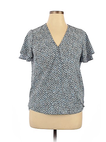 MICHAEL Michael Kors Short Sleeve Blouse (view 1)