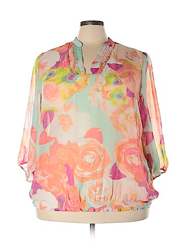 a.n.a. A New Approach Long Sleeve Blouse (view 1)