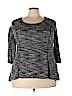 Style&Co Gray Long Sleeve Top Size 1X - photo 1