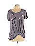 Candie's Purple Short Sleeve Top Size L - photo 1