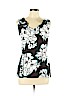 Banana Republic 100% Polyester Black Sleeveless Blouse Size 14 - photo 1
