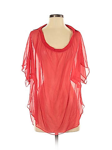 Haute Hippie Short Sleeve Silk Top (view 1)