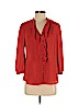 HD in Paris 100% Polyester Orange 3/4 Sleeve Blouse Size 4 - photo 1