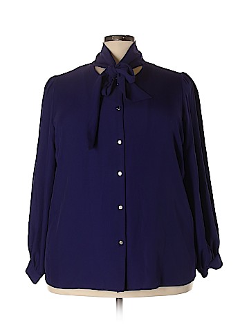 Calvin Klein Long Sleeve Blouse (view 1)