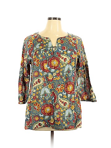 Liz & Co 3/4 Sleeve Blouse (view 1)