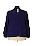 Calvin Klein 100% Polyester Purple Long Sleeve Blouse Size 2X - photo 2