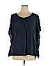 Purejill Blue Short Sleeve Top Size XL - photo 1