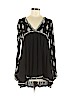 Free People 100% Rayon Black Long Sleeve Top Size S - photo 1