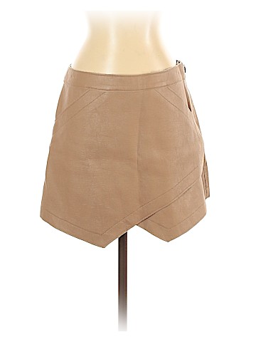 BCBGMAXAZRIA Faux Leather Skirt (view 1)