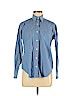 Bill Blass Blue Long Sleeve Button-Down Shirt Size 6 - photo 1