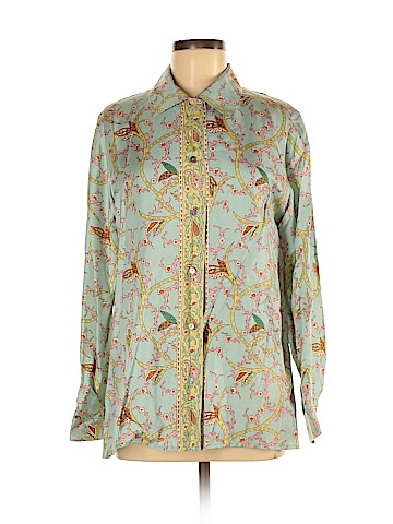 Doncaster Long Sleeve Silk Top (view 1)